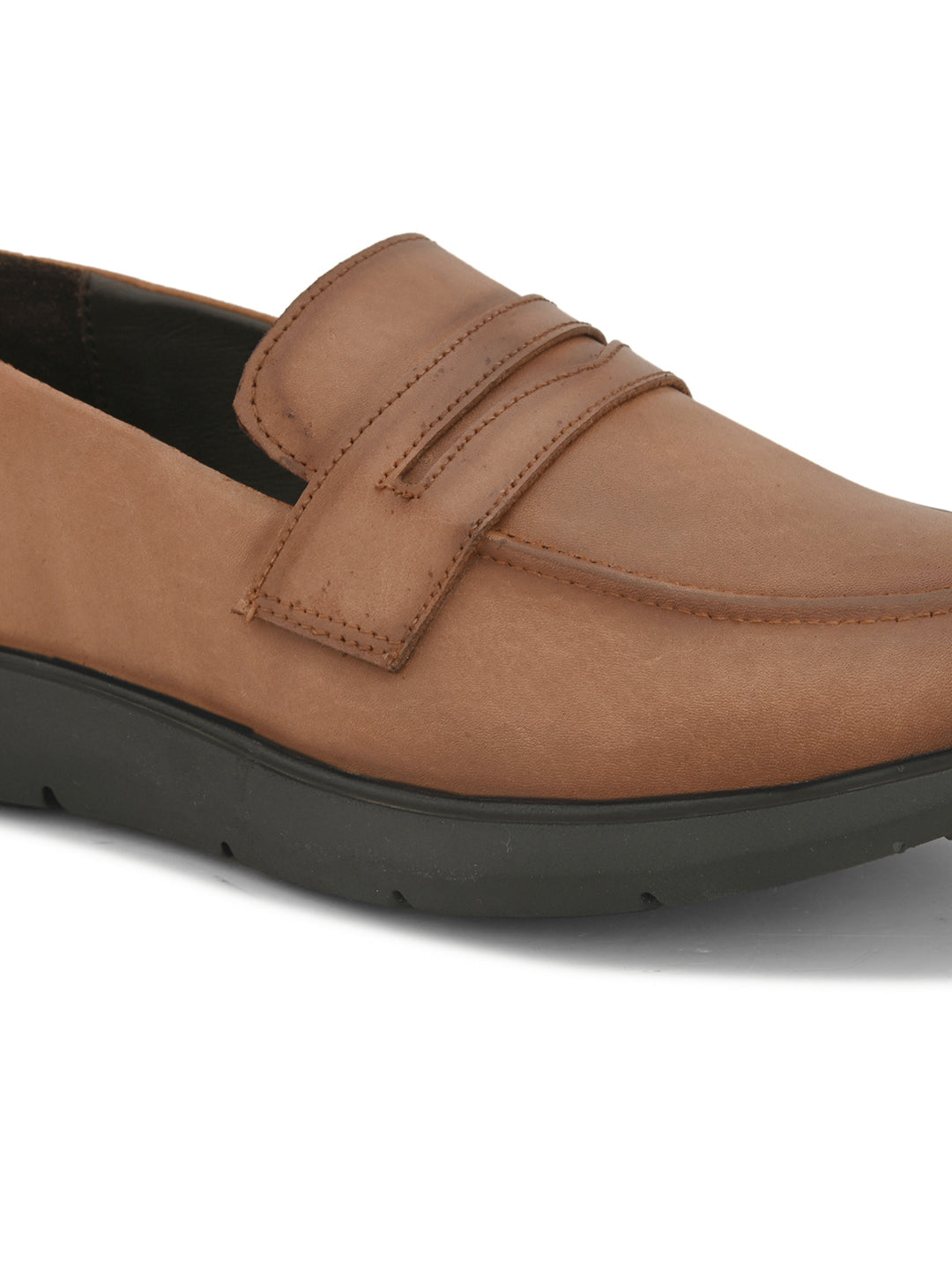 Mens Casual Penny Loafers- Tan