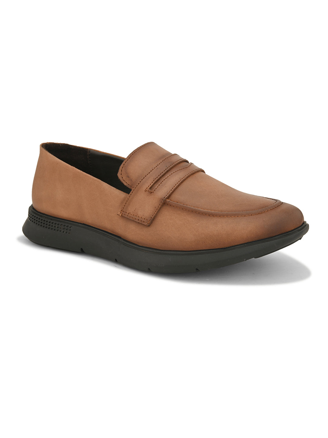 Mens Casual Penny Loafers- Tan