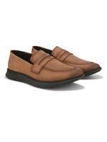 Mens Casual Penny Loafers- Tan
