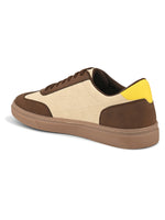 Mens Casual Kai Sneakers- Beige Brown