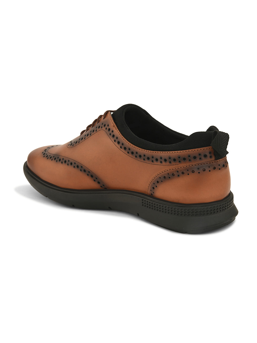 Mens Casual Cross Brogues- Tan