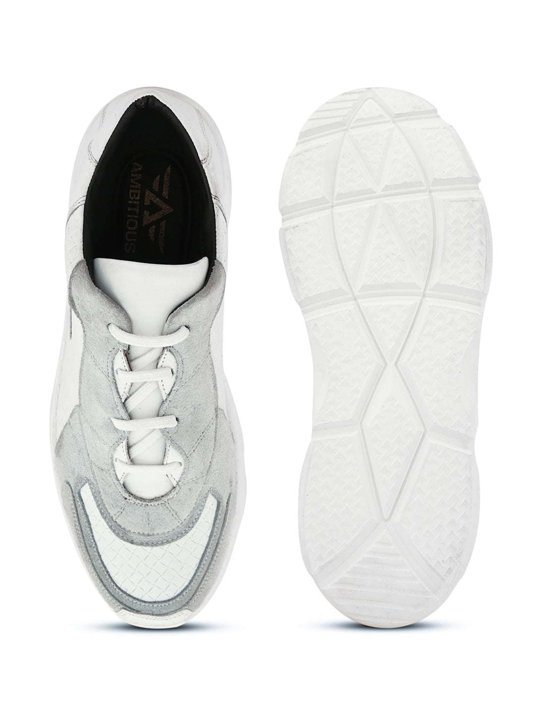 Mens Casual Blaze Sneakers- White