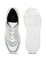 Mens Casual Blaze Sneakers- White