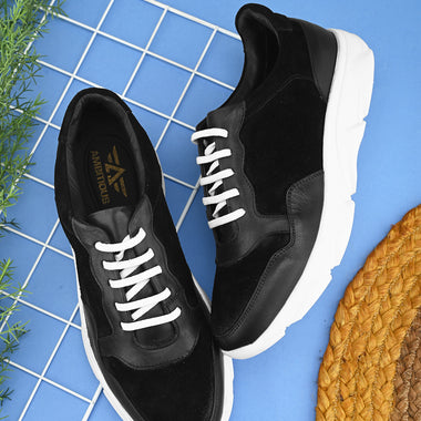 Mens Casual Andy Sneakers- Black