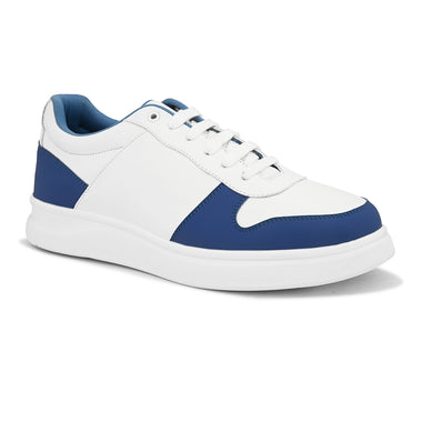 Mens Casual Ryder Sneakers- White Blue