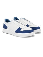 Mens Casual Ryder Sneakers- White Blue