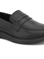 Mens Casual Penny Loafers- Black