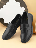 Mens Casual Penny Loafers- Black
