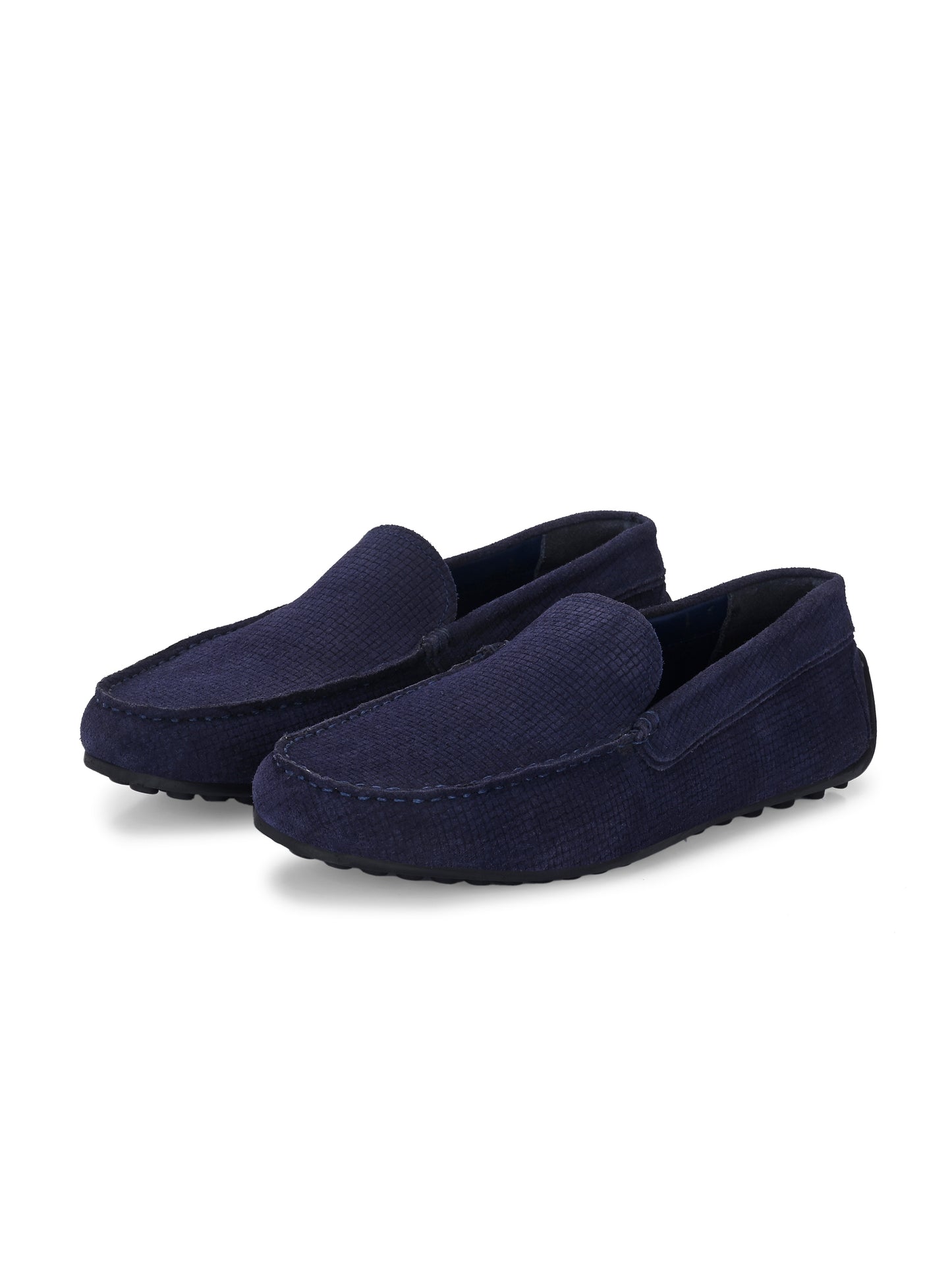 Men's Suede Moccasino - Cooper Navy Blue