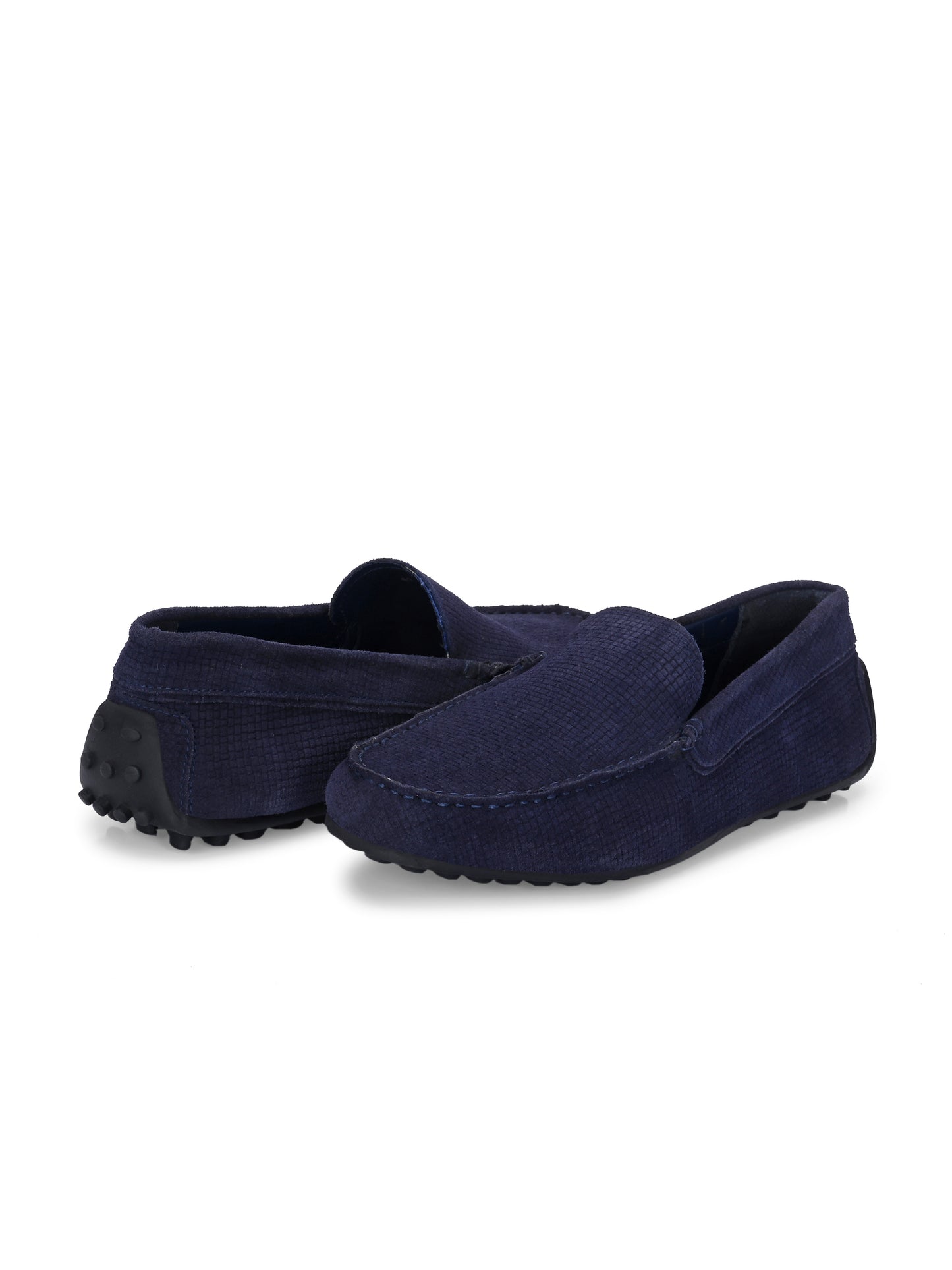 Men's Suede Moccasino - Cooper Navy Blue
