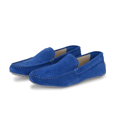 Men's Suede Moccasino - Austin Royal Blue