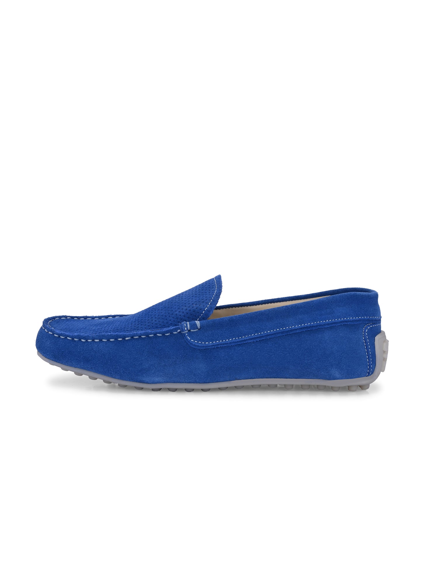 Men's Suede Moccasino - Austin Royal Blue
