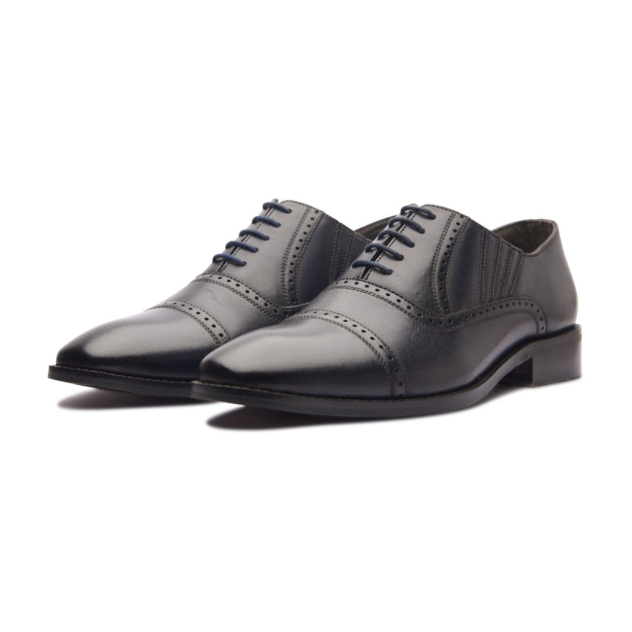 Men's Leather Ethan Toe Cap Shoe