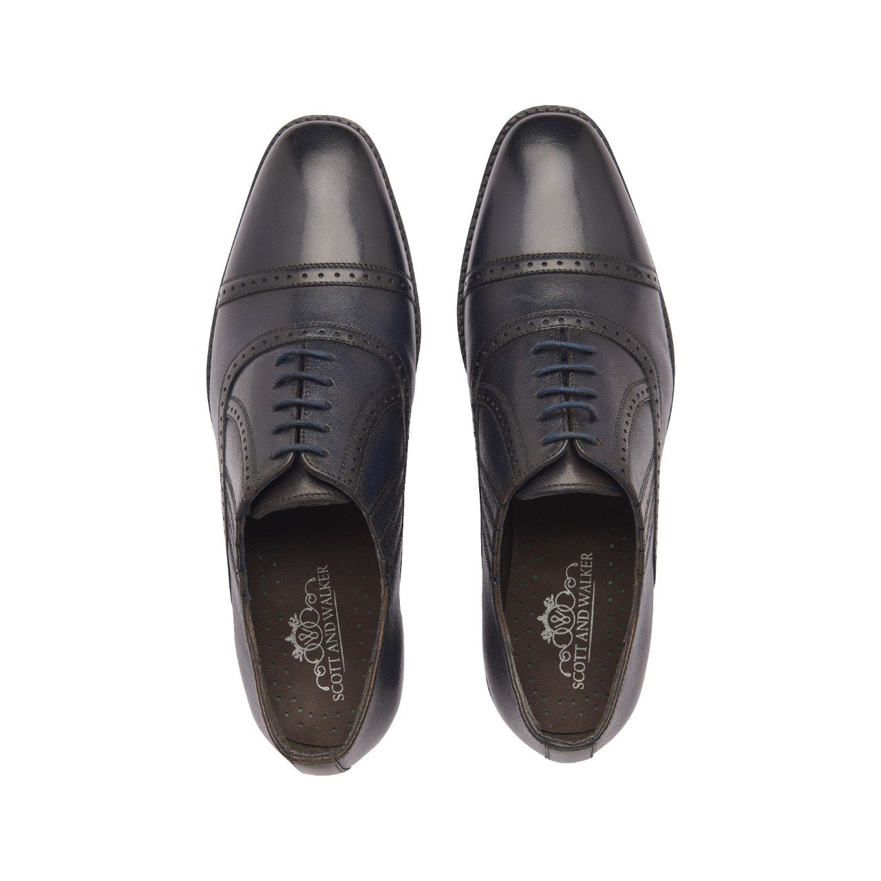 Men's Leather Ethan Toe Cap Shoe
