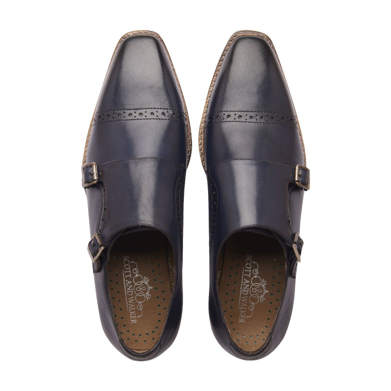 Men's Leather Harvey Double Monk Shoe