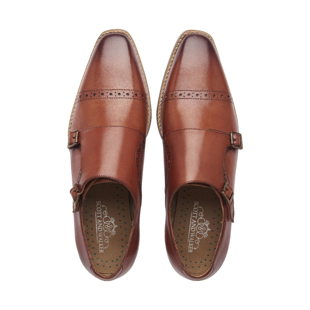 Men's Leather Harvey Double Monk Shoe