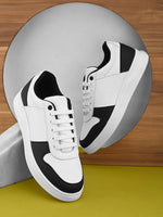 Mens Casual Ryder Sneakers- White Black