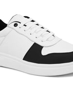 Mens Casual Ryder Sneakers- White Black