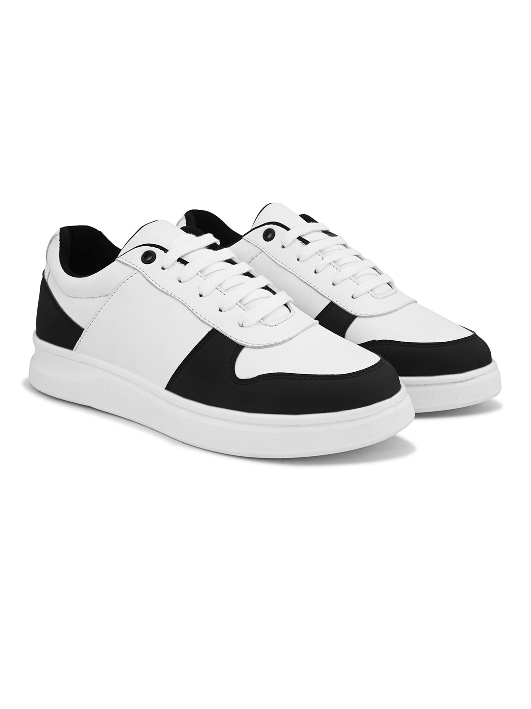 Mens Casual Ryder Sneakers- White Black