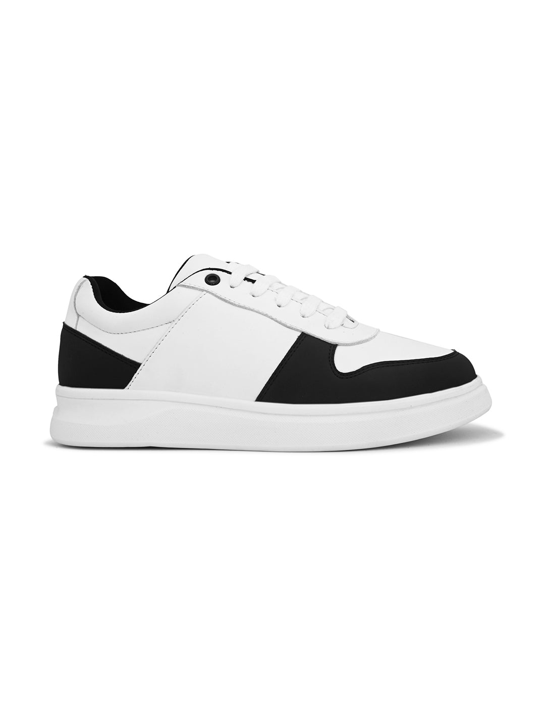 Mens Casual Ryder Sneakers- White Black