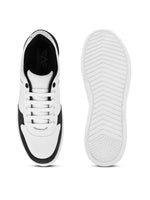 Mens Casual Ryder Sneakers- White Black