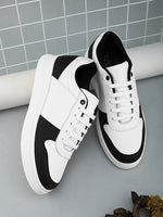 Mens Casual Ryder Sneakers- White Black