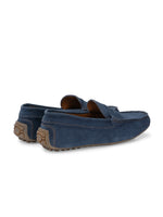 Men's Suede Moccasino - Brandon Jeans Blue